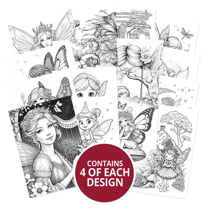 Carnets de coloriage de poche - Magie des fées