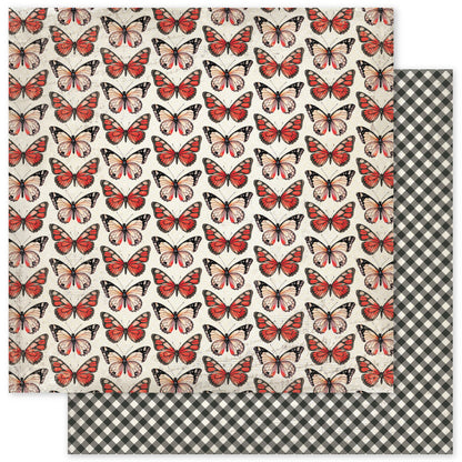 Collection de papiers Pavots de base 30x30 cm 34644