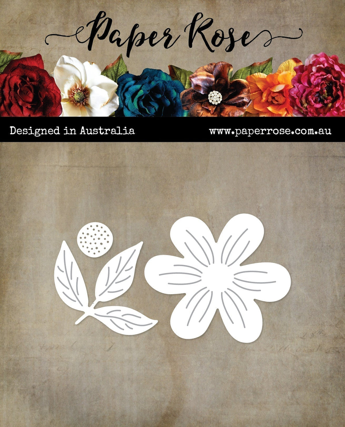 Matrices de découpe en métal Aimee, fleur gravée 30003