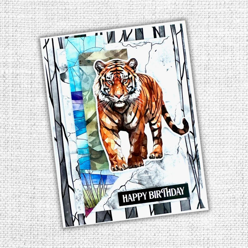 Collection de papiers Le règne animal 6x6 32100