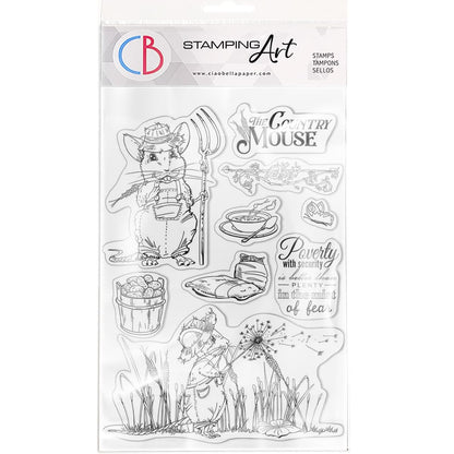 Ciao Bella Clear Stamp Set 6"x8" La Souris de Campagne