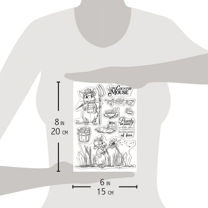 Ciao Bella Clear Stamp Set 6"x8" La Souris de Campagne