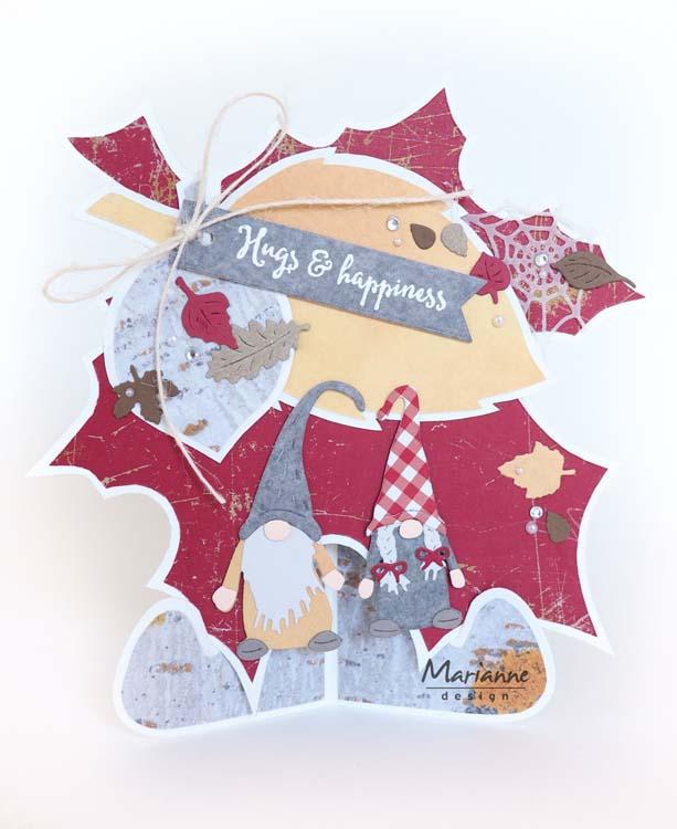 Marianne Design Pochoir créatif : Feuilles d'automne par Marleen
