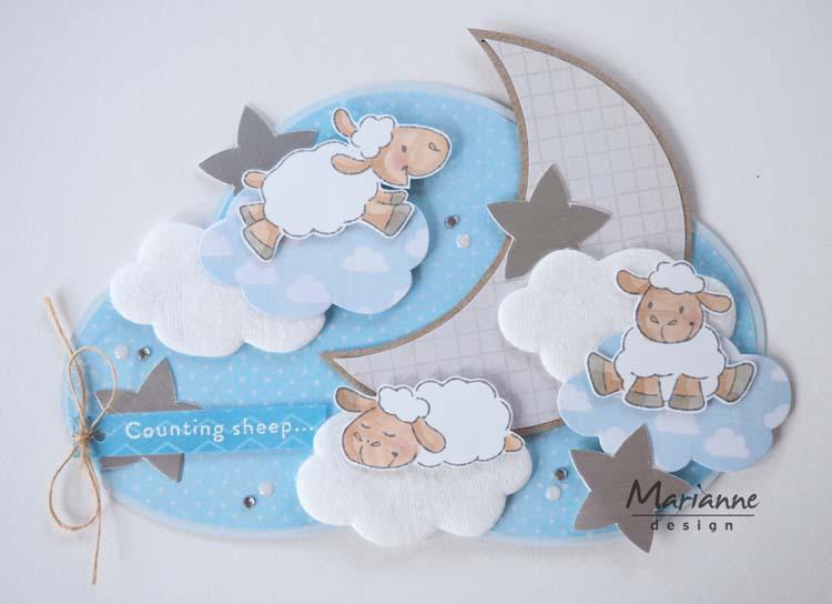 Pochoir Marianne Design : Nuage de Marleen