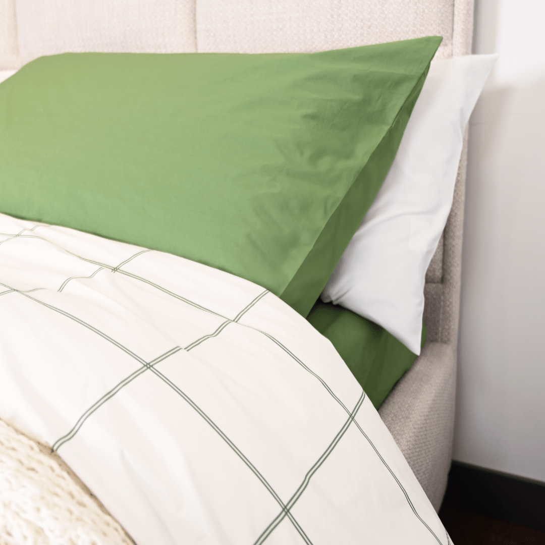 Lot de taies d'oreiller essentielles en percale de coton biologique