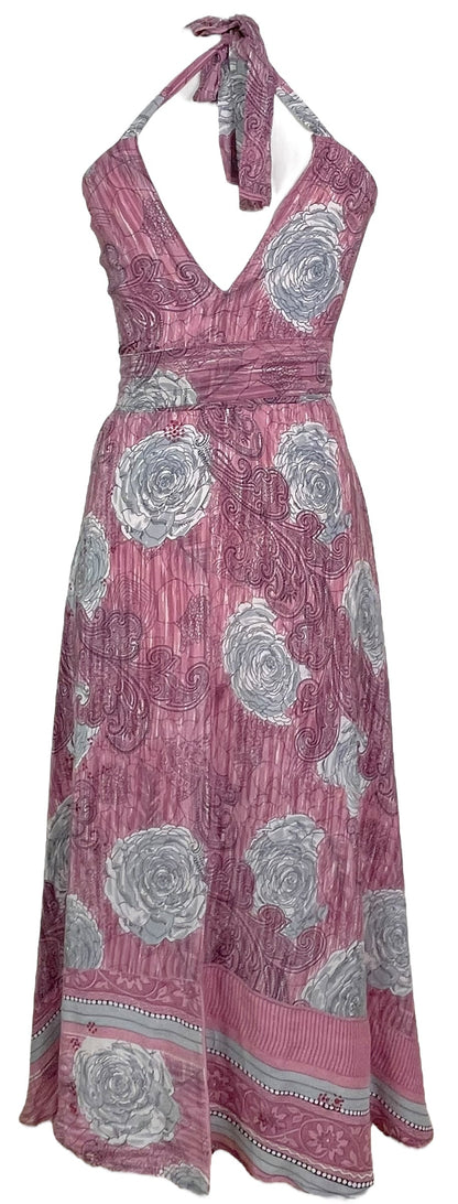 PRC7760 Avatar Pure Silk Maxi Dress with Belt