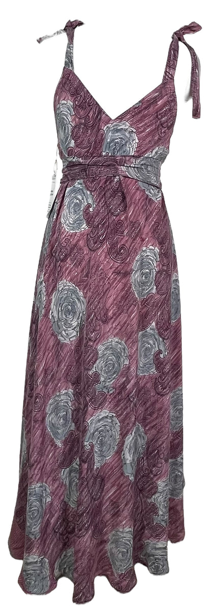 PRC7760 Avatar Pure Silk Maxi Dress with Belt