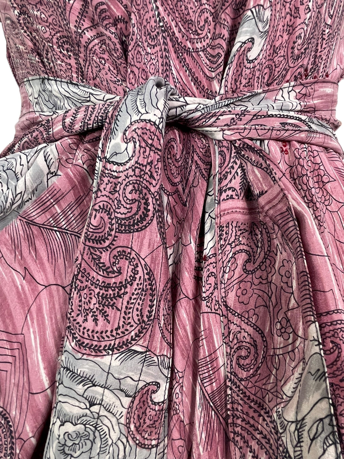 PRC7760 Avatar Pure Silk Maxi Dress with Belt