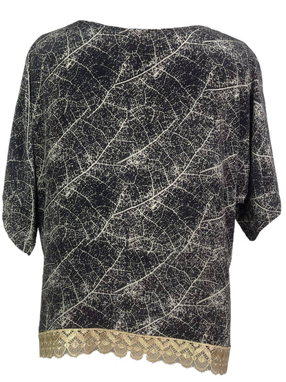 REVOLUTIONHER PRC7839 Nirvana Pure Silk Side Slit Top