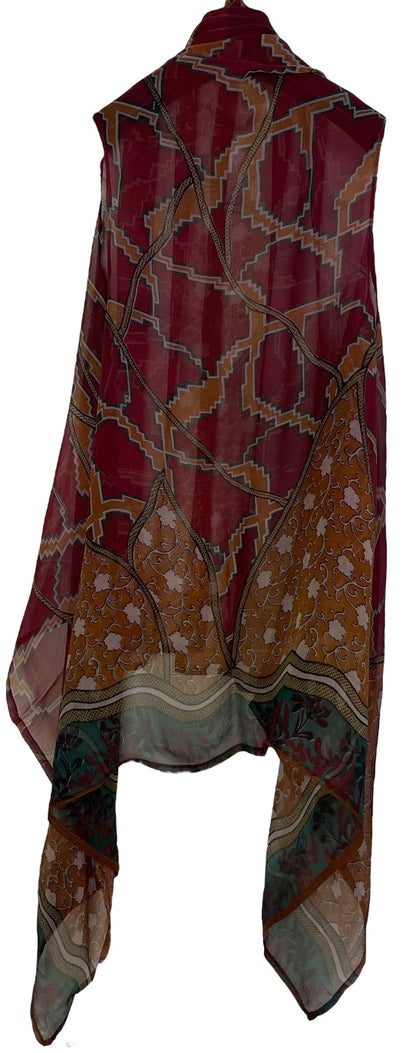 PRG6856 Sheer Avatar Pure Silk Versatile Vest