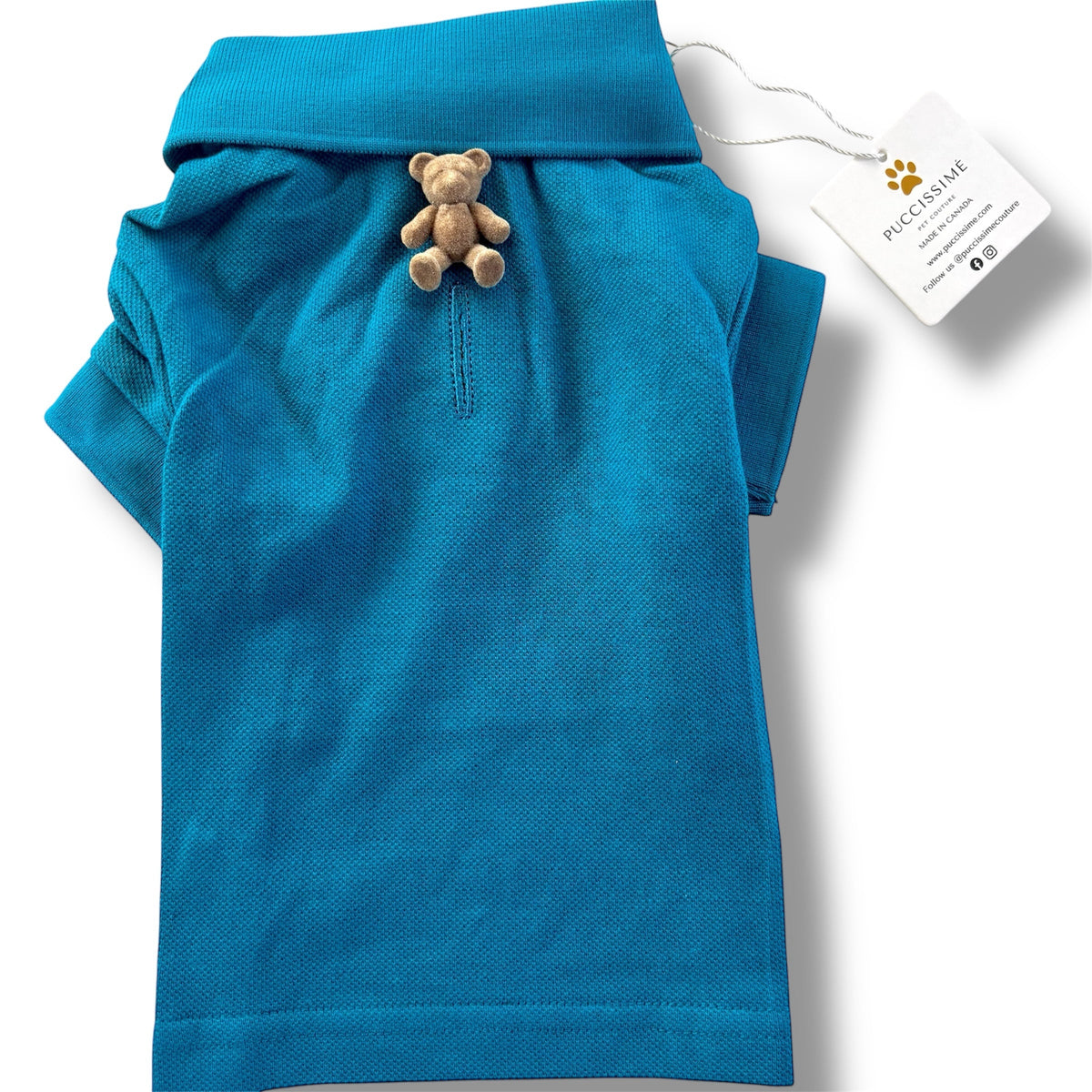 Dark teal cotton shirt