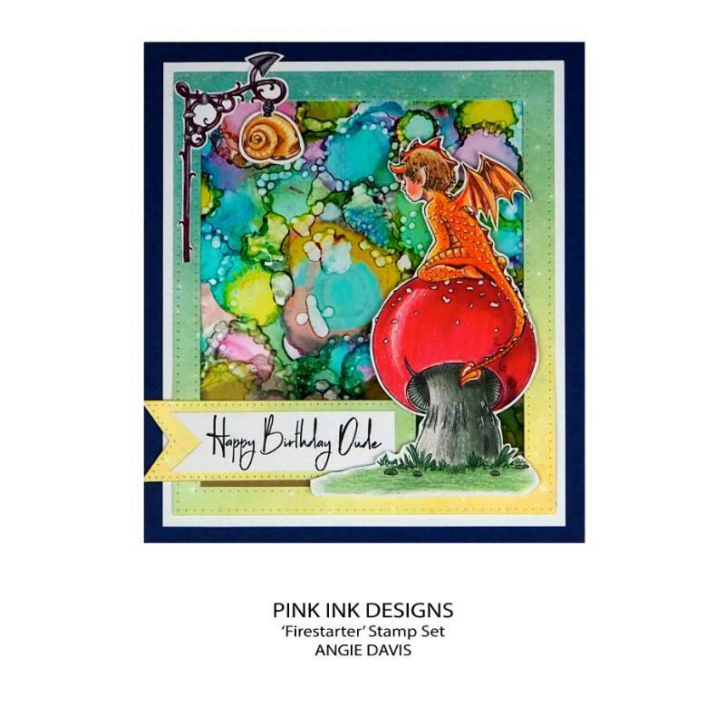 Pink Ink Designs Firestarter Set de tampons transparents 15,24 x 20,32 cm