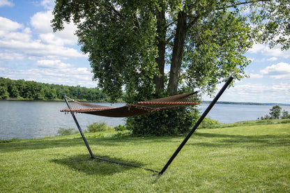 Hamac de luxe en polyester avec support à trois poutres