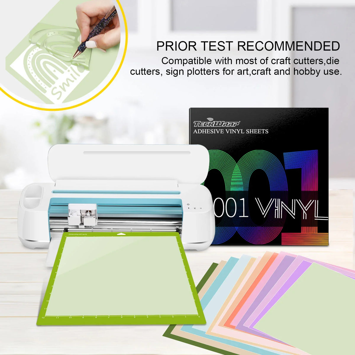 TeckWrap Matte Adhesive Vinyl - Baby Blue | Ideal for Art Projects, Decals, and More!