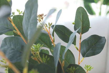 Bouquet de fausses feuilles d'eucalyptus Faris 85 x 35,5 cm (lot de 4)