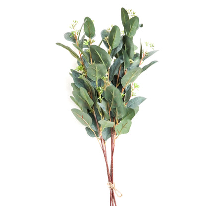 Bouquet de fausses feuilles d'eucalyptus Faris 85 x 35,5 cm (lot de 4)