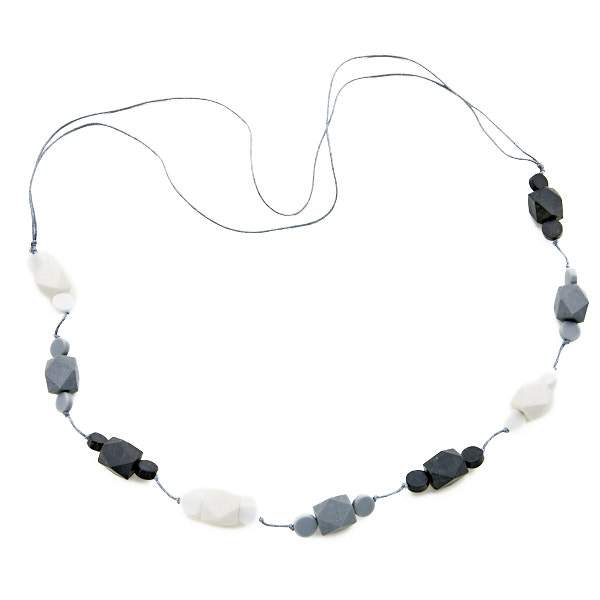 Long Resin Faceted Cube Necklace