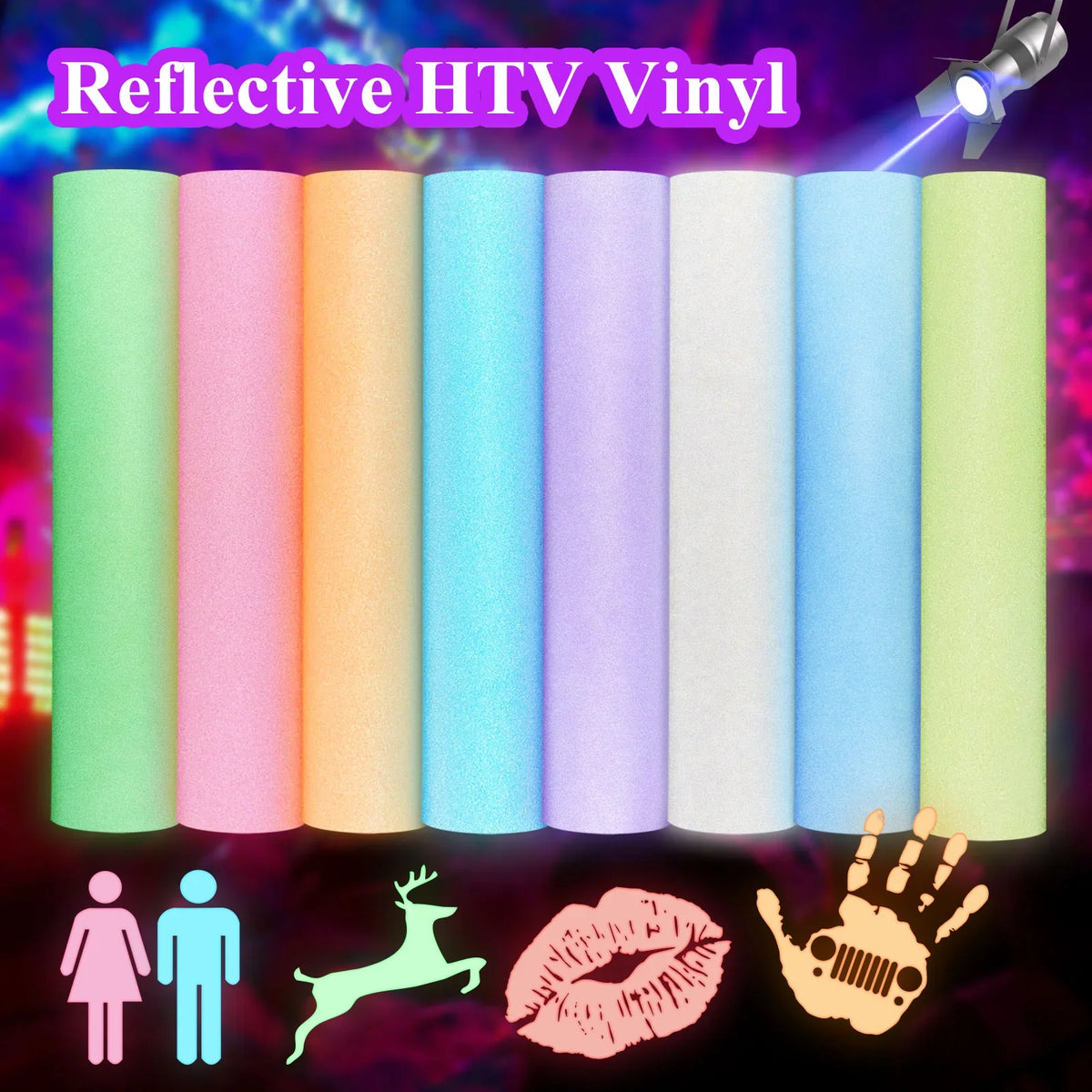 Teckwrap Reflective HTV- Pure Red | Fashionable & Durable HTV for T-Shirts & Costumes