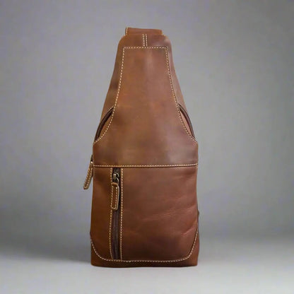Sac à bandoulière en cuir pleine fleur Rugged Earth
