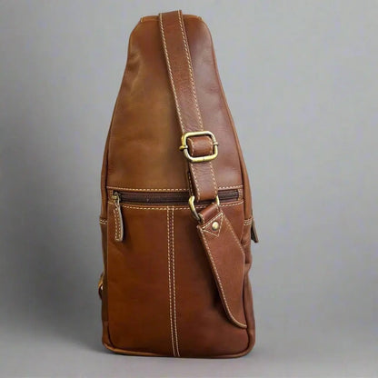 Sac à bandoulière en cuir pleine fleur Rugged Earth