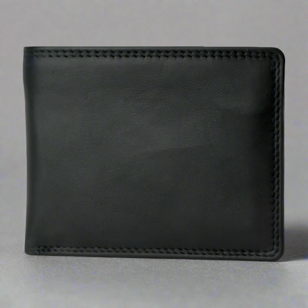 Portefeuille en cuir à deux volets Rugged Earth pour homme