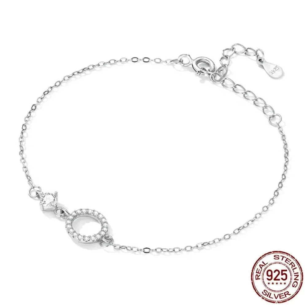 Bracelet en chaîne en argent sterling 925