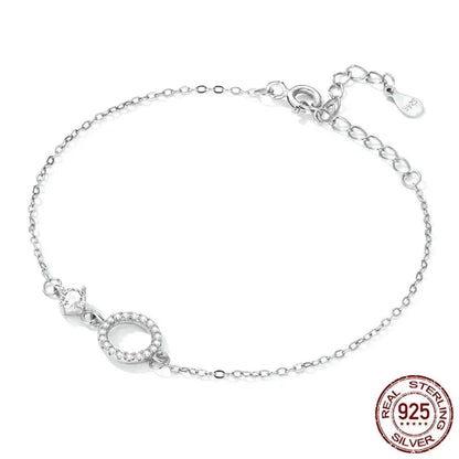 Bracelet en chaîne en argent sterling 925