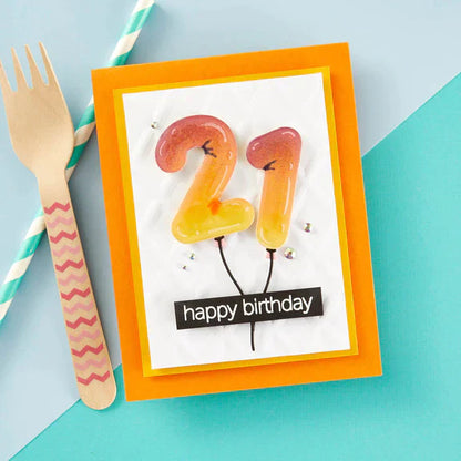 Monster Birthday Sentiments Clear Stamp Set from the Monster Birthday Collection