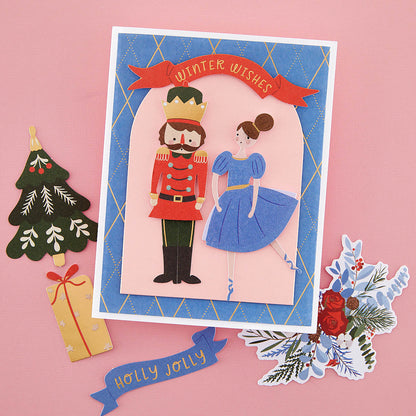 Découpes imprimées du ballet Casse-Noisette de la collection Nutcracker Sweet