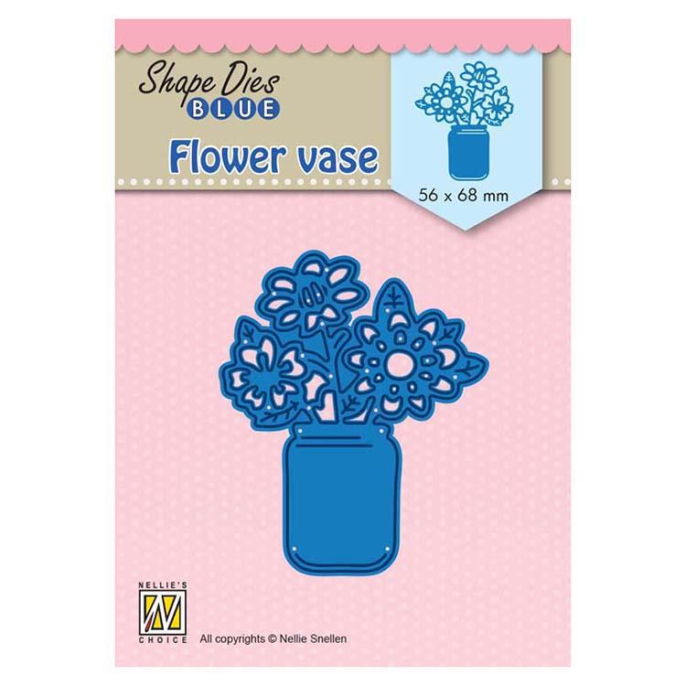 Nellie's Choice Matrices de découpe Formes Vase Fleur Bleue