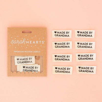 "Made by Grandma" Organic Cotton Quilt Labels