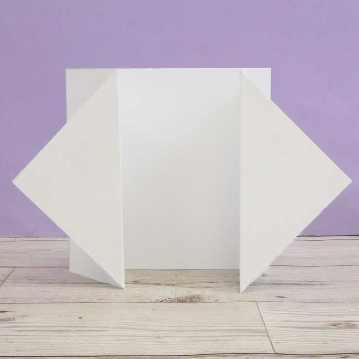 Cartes et enveloppes de luxe prédécoupées – Pli diamant
