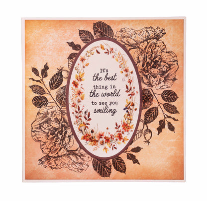 SL Bloc de papier Cuivre Fard à joues Bouquet d'automne 152,4x152,4x9mm 36F n°107