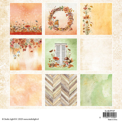 SL Bloc de papier Cuivre Fard à joues Bouquet d'automne 152,4x152,4x9mm 36F n°107