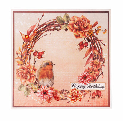 SL Bloc de papier Cuivre Fard à joues Bouquet d'automne 152,4x152,4x9mm 36F n°107