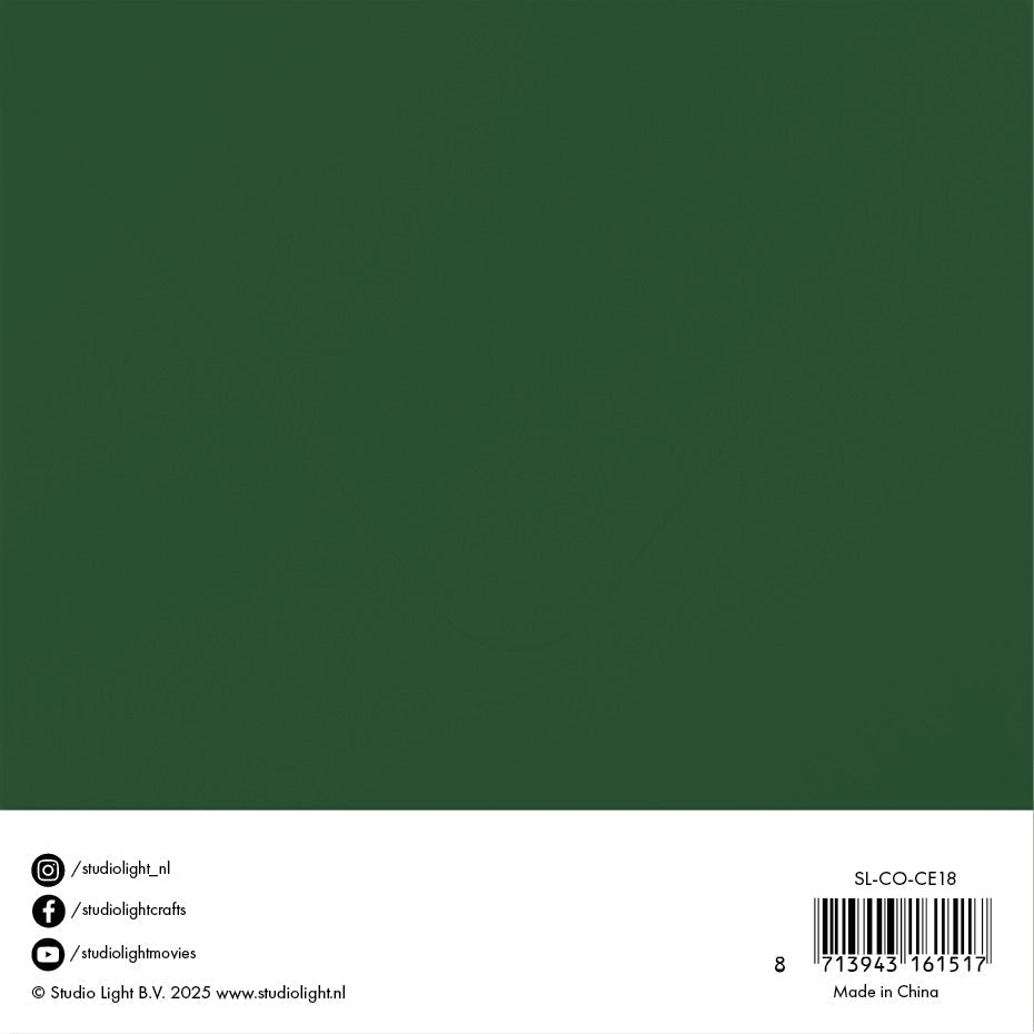 Cartes et Enveloppes SL Vert Noël Consommables 20 Pièces