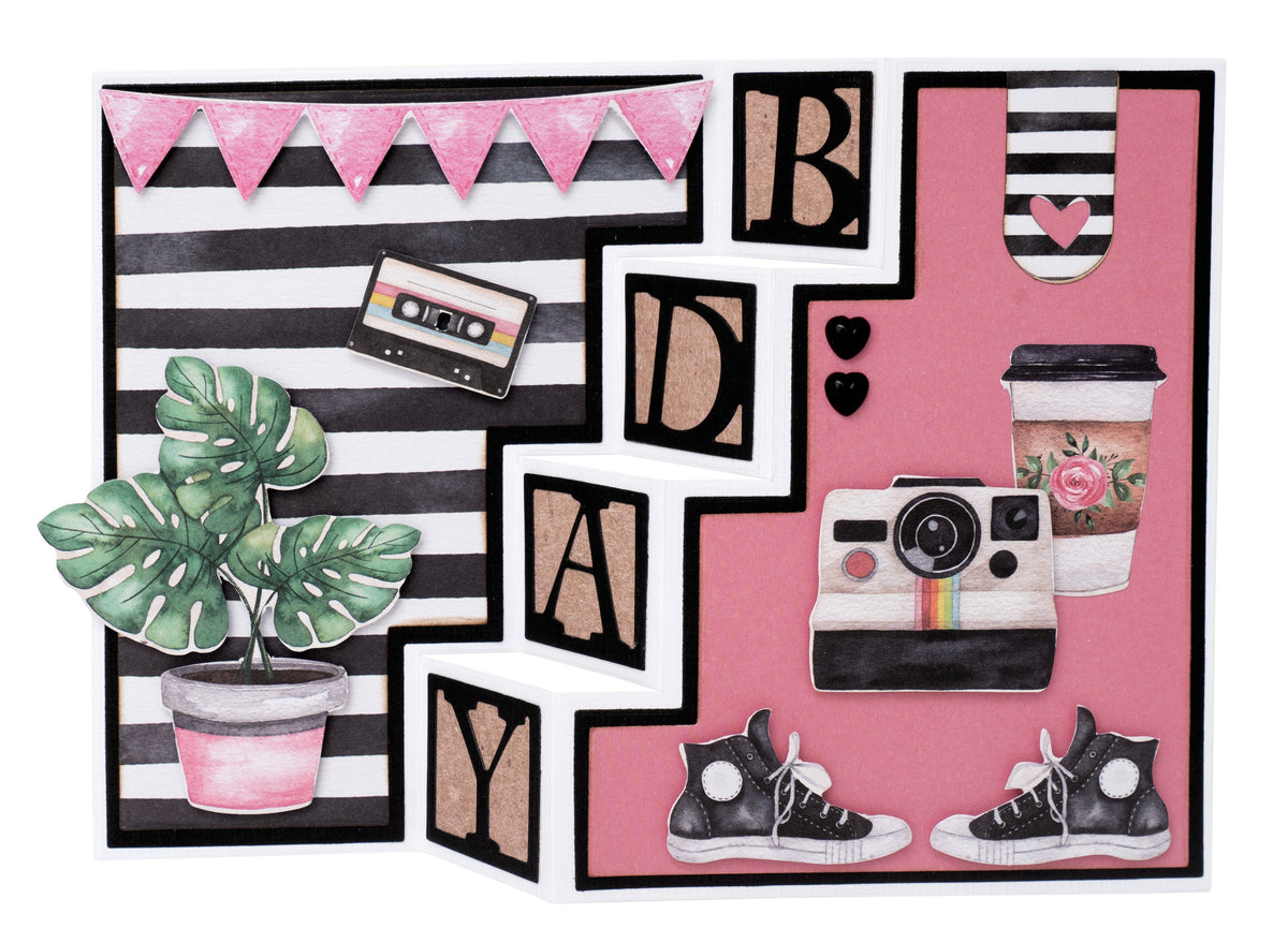 SL Matrice de découpe Escaliers Carte Essentials 140x200x1mm 13 PC n°210