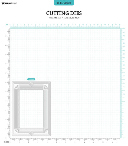 SL Matrices de découpe Rectangle Forme de Carte Essentiels 8 pièces