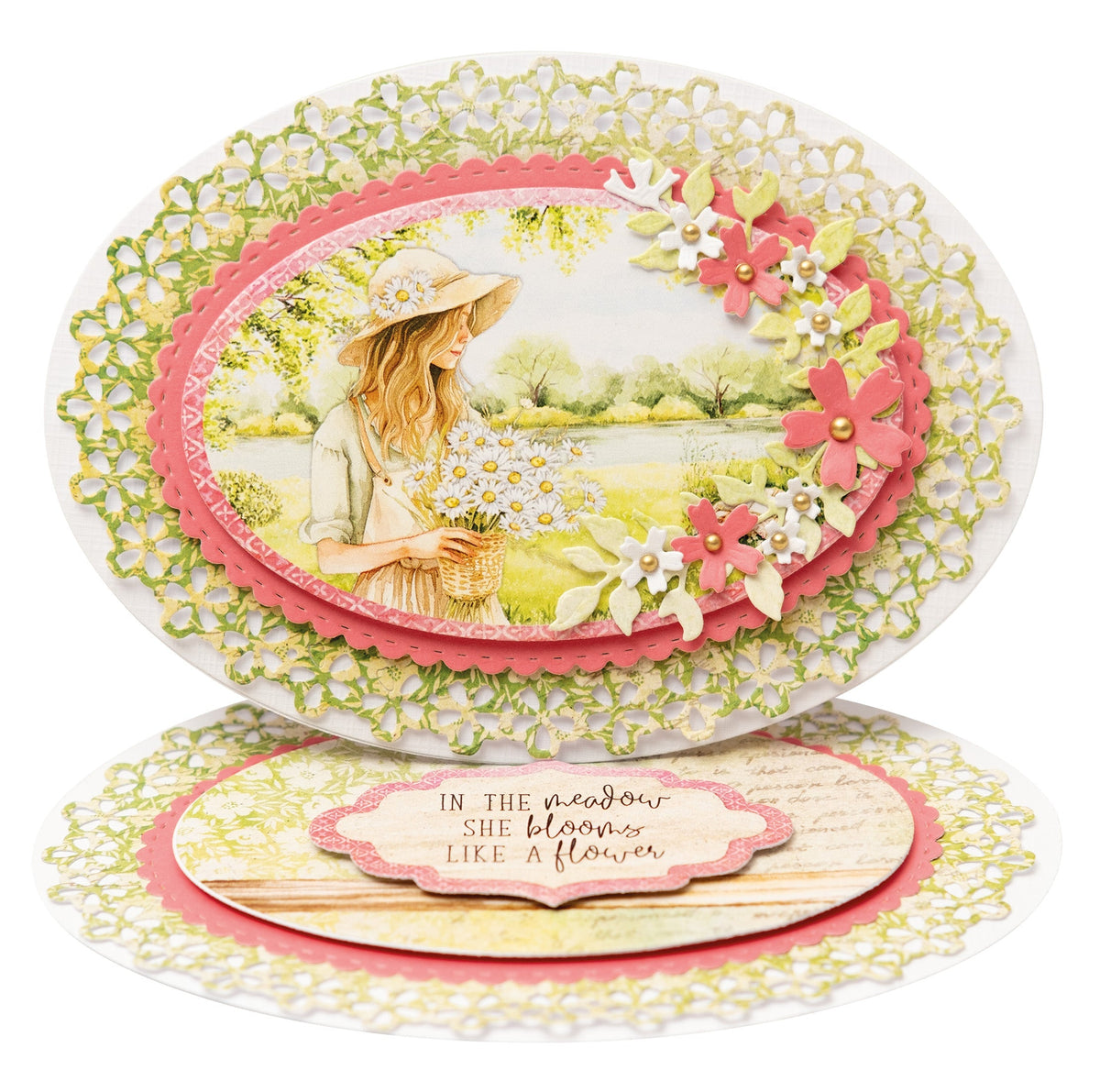 SL Cutting Die Floral Oval Essentials 10 PC