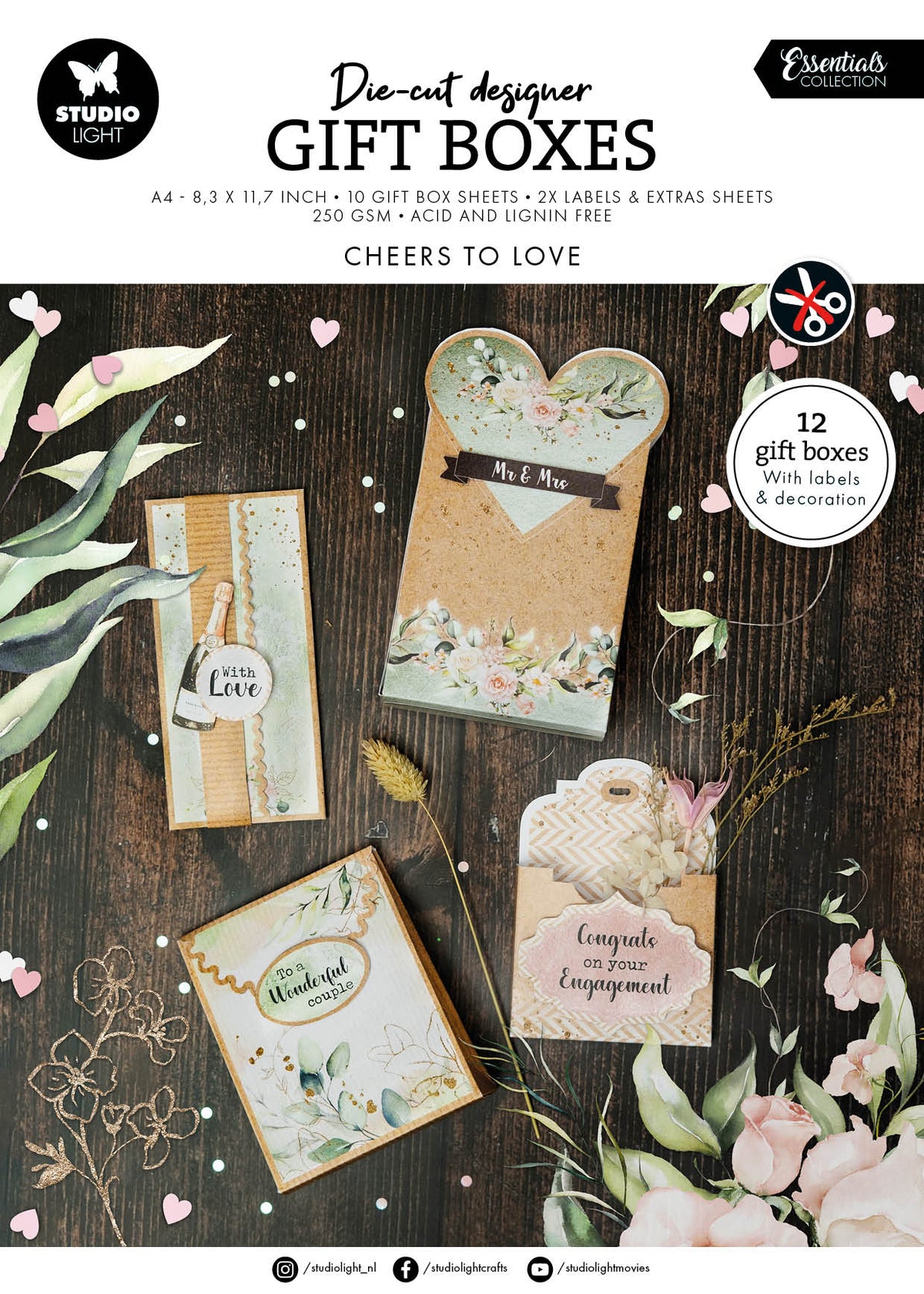 SL Coffrets cadeaux à monter soi-même Essentiels jour de mariage 12 SH