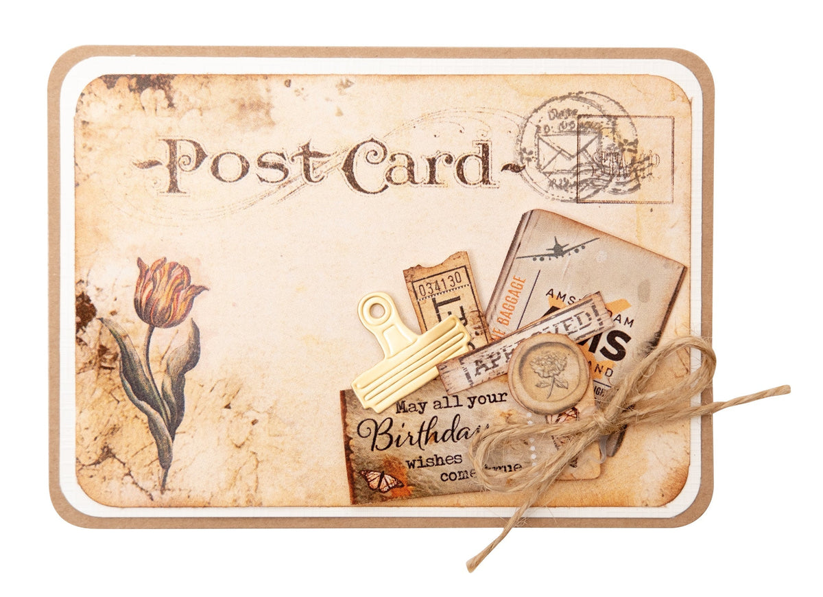 Matrice de découpe SL, éléments d'art, carnets vintage, 20 pièces