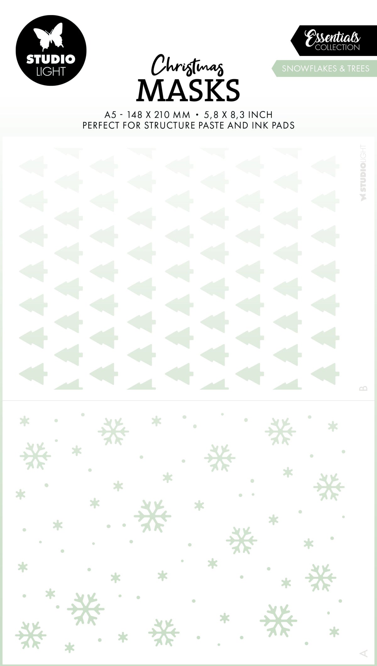 SL Masque Flocons de neige et arbres Essentiels 1 pièce