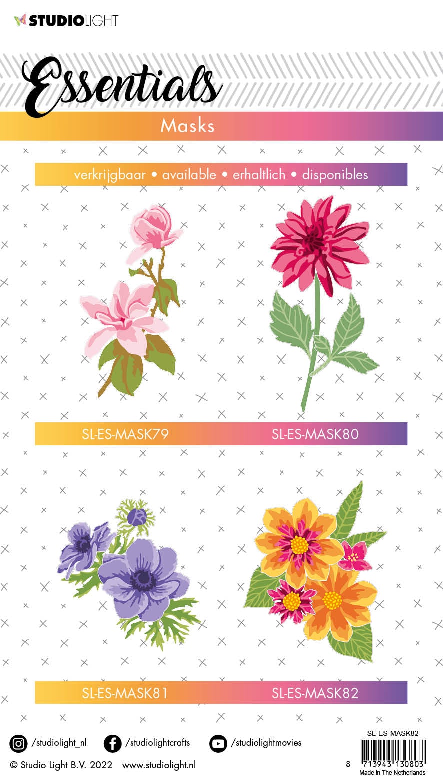 Masque SL Fleurs Essentielles 150x210x1mm 1 pièce n°82