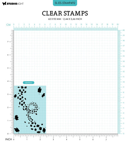 SL Tampon transparent Les essentiels du vent d'automne 62x93x3mm 4 PC n°492
