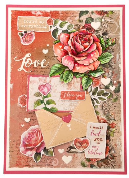 SL Matrice de découpe Étiquette Rose Amour de ma vie 6 pc.