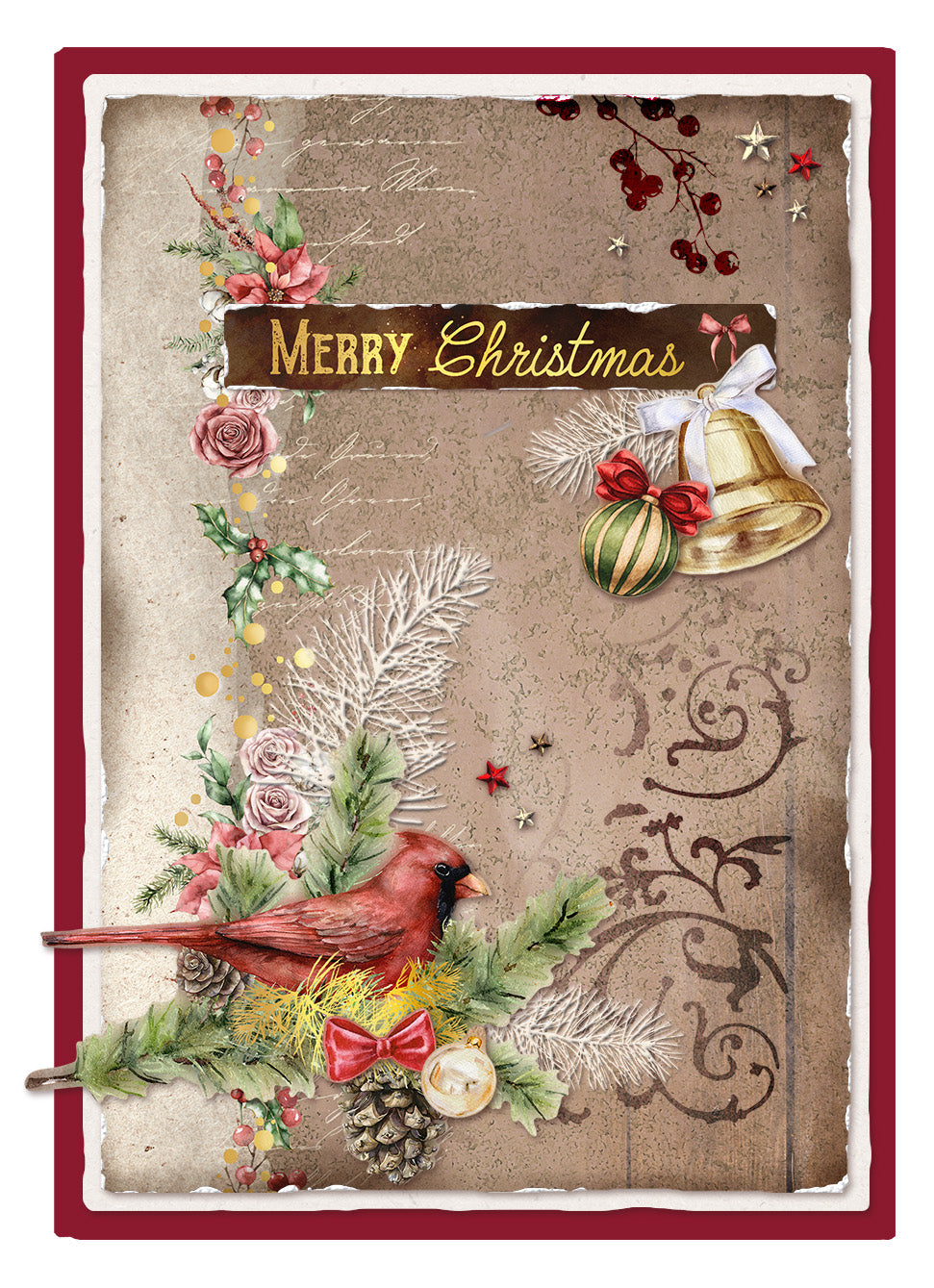 SL Tampon transparent Noël verdure Noël magique 90x137x3mm 7 PC n°500
