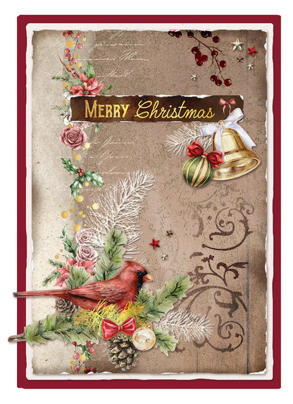 SL Tampon transparent Noël verdure Noël magique 90x137x3mm 7 PC n°500
