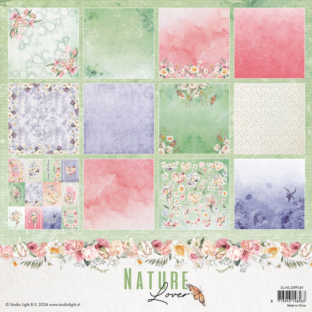 Bloc de papier à motifs SL Designer Nature Lover