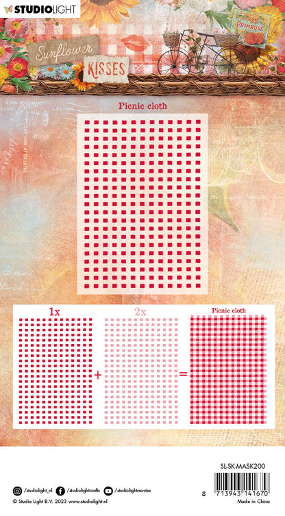 Nappe pique-nique SL Mask Baisers de tournesol 105x148x1mm 1 pièce n°200