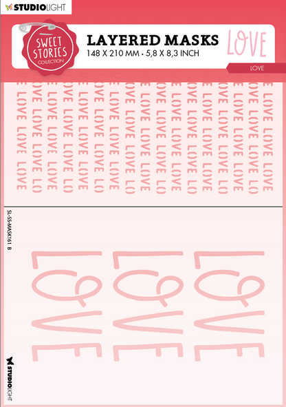 SL Masque Love Sweet Stories 150x210x1mm 1 pièce n°161